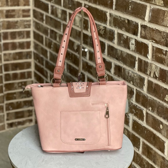 Montana West Buckle Concealed Carry Tote Bag - Picture 3 of 5